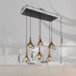 MATTEA függőlámpa modern, GLOBO-LIGHTING, 15550-6H