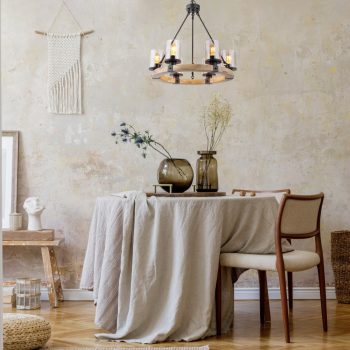 LILA függőlámpa vintage, GLOBO-LIGHTING, 15555-6H