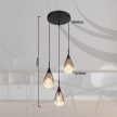KRYS függőlámpa modern, GLOBO-LIGHTING, 15576-3H