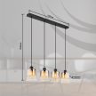 HENDRY függőlámpa modern, GLOBO-LIGHTING, 15884-4H