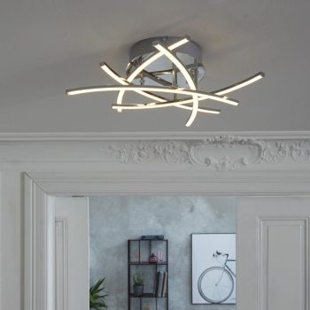 Cross TW mennyezeti lámpa modern, Fischer&Honsel, 20108