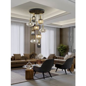 NORMA LED csillár modern, Schuller, 225090D
