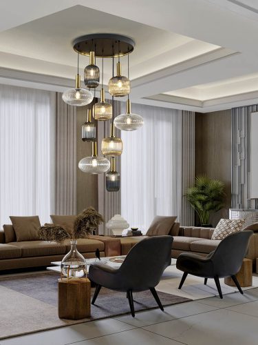 NORMA LED csillár modern, Schuller, 225090D