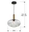 NORMA LED függő lámpa modern, Schuller, 225410