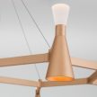 SCALA csillár, Modern, ORION-Molecz-LU 1734/8 gold-matt (LED44W/2400lm/3000K