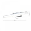 LEDINA fürdőszobai tükörvilágítás, Modern, ORION-Molecz-Soff 3-472 chrom   (LED10W/900lm/3000K) 