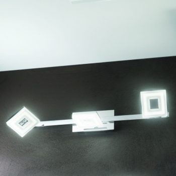   SQUARE fali lámpa, Modern, ORION-Molecz-WA 2-1283/3 chrom (LED3x5W/1400lm/3000K)