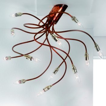   COPPY mennyezeti lámpa, Vintage, ORION-Molecz-DL 7-543/12 Kupfer     (12xE14)         