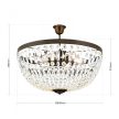 ARILA mennyezeti lámpa, kristály, ORION-Molecz-DL 7-542/6 Antik/Kristall    (6xE27)    