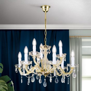   THERESA csillár-függeszték, kristály, ORION-Molecz-LU 2243/6+3 gold                        