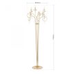 GIADA állólámpa, kristály, ORION-Molecz-Stl 12-1094/6 gold-matt  (6xE14)        