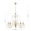 ALESSIA csillár-függeszték, kristály, ORION-Molecz-LU 1658/5 gold         (5xE14)          