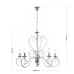 ALESSIA csillár-függeszték, kristály, ORION-Molecz-LU 1658/5 chrom        (5xE14)          