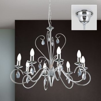   ALESSIA csillár-függeszték, kristály, ORION-Molecz-LU 1658/8 chrom        (8xE14)          