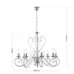 ALESSIA csillár-függeszték, kristály, ORION-Molecz-LU 1658/8 chrom        (8xE14)          