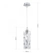 RITA csillár-függeszték, kristály, ORION-Molecz-HL 6-1549/1 chrom      (exkl. G9/40W)   