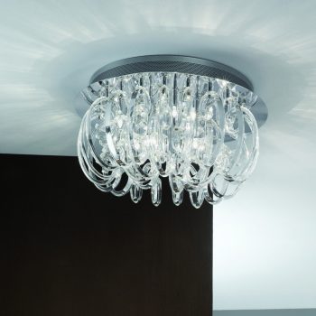   GAVINO mennyezeti lámpa, kristály, ORION-Molecz-DL 7-582/10 chrom  (exkl. 10x12V/20W)   