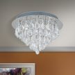 CELESTE mennyezeti lámpa, kristály, ORION-Molecz-DLU 2401/45 chrom  (exkl9x12V/G4/20W)   
