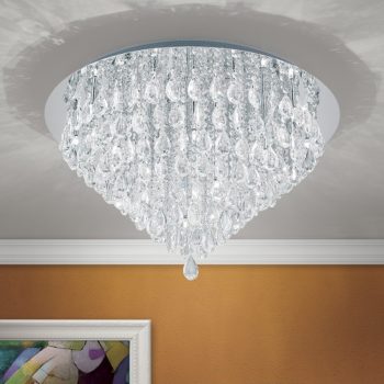   CELESTE mennyezeti lámpa, kristály, ORION-Molecz-DLU 2401/75 chrom  (exkl20x12V/20W)     