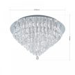 CELESTE mennyezeti lámpa, kristály, ORION-Molecz-DLU 2401/75 chrom  (exkl20x12V/20W)     