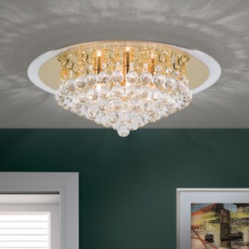   GLORIA mennyezeti lámpa, kristály, ORION-Molecz-DLU 2378/6/50 gold     (exkl. 6xG9/40W) 