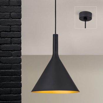   Gunda függőlámpa, Modern, ORION-Molecz-HL 6-1628 schwarz-gold (1xE27)          