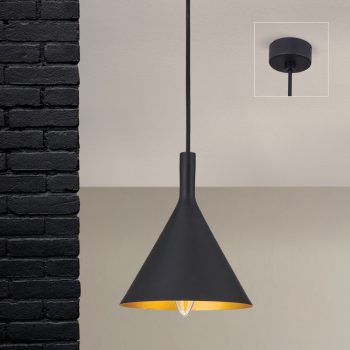   Gunda függőlámpa, Modern, ORION-Molecz-HL 6-1627 schwarz-gold (1xE14)          