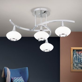   LIA mennyezeti lámpa, Modern, ORION-Molecz-DLU 1695/3+1 chrom     (exkl. 4xG9/33W) 