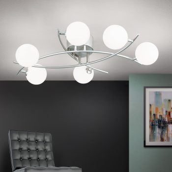   SANTI mennyezeti lámpa, Modern, ORION-Molecz-DL 7-574/6 satin   (exkl. 6xG9/28W)     