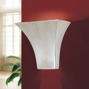   BELVINA fali lámpa, Rusztikus, ORION-Molecz-WA 2-1160/1 alt-silber (exkl. G9/60W)   