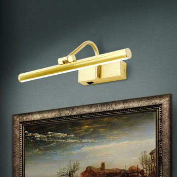   PORTRAIT képmegvilágító lámpa, Modern, ORION-Molecz-WA 2-1338 gold-matt  (LED6W/380lm/3000K)