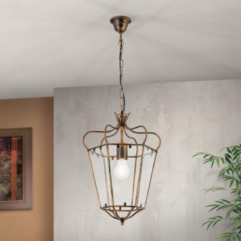   MANTO függőlámpa, Rusztikus, ORION-Molecz-HL 6-1532/1 Antik-gold (1xE27)          