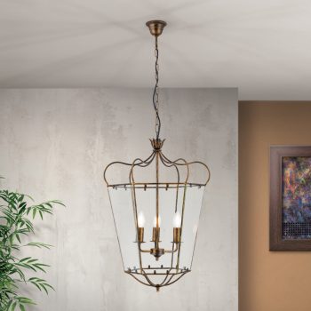   MANTO csillár, Rusztikus, ORION-Molecz-HL 6-1532/3 Antik-gold (3xE14)          