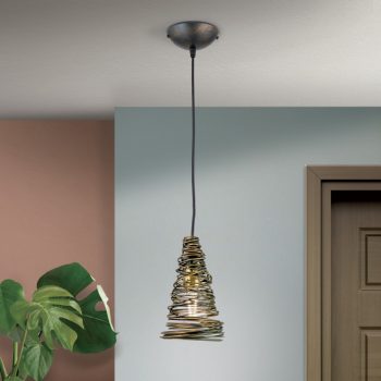   PIRULO függőlámpa, Rusztikus, ORION-Molecz-HL 6-1529/1 Antik      (1xE27)          