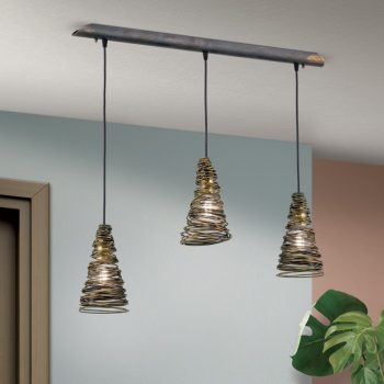   PIRULO csillár, Rusztikus, ORION-Molecz-HL 6-1530/3 Antik      (3xE27)          