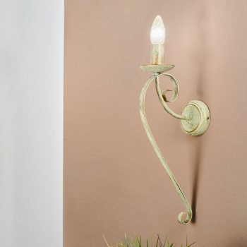   TORCIA fali lámpa, Rusztikus, ORION-Molecz-WA 2-1220/1 Elfenbein/gold   (1xE14)    