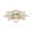 FLOWER mennyezeti lámpa, Florentin, ORION-Molecz-DL 7-577/1 Antik/Elfenbein (1xE27)      