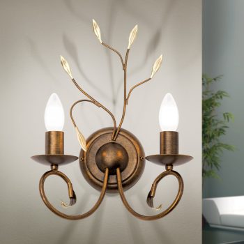   LUCA fali lámpa, Rusztikus, ORION-Molecz-WA 2-884/2 Antik       (2xE14)          