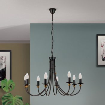   GIOVANNI csillár, Rusztikus, ORION-Molecz-LU 1632/6+6 Antik      (12xE14)         