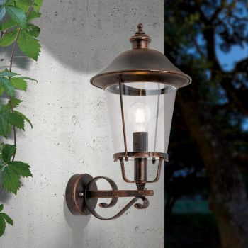   KENZO kültéri lámpa, Modern, ORION-Molecz-AL 11K/360.00 schw.-kupfer/aufw. (1xE27)