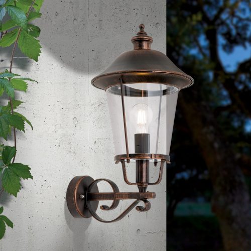 KENZO kültéri lámpa, Modern, ORION-Molecz-AL 11K/360.00 schw.-kupfer/aufw. (1xE27)