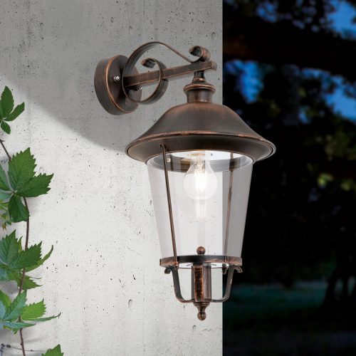 KENZO kültéri lámpa, Modern, ORION-Molecz-AL 11K/360.01 schw.-kupfer/abw. (1xE27) 