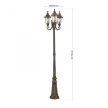 AUGUST kültéri lámpa, Klasszikus, ORION-Molecz-AL 11-1123/3 Patina    (3xE27)          