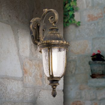   AUGUST kültéri lámpa, Klasszikus, ORION-Molecz-AL 11-1120/1 Patina/abwärts  (1xE27)    