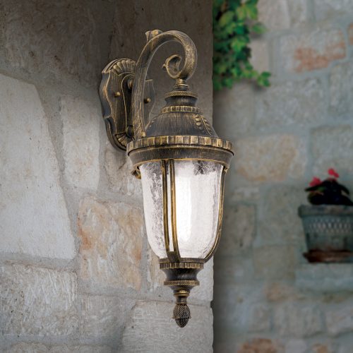 AUGUST kültéri lámpa, Klasszikus, ORION-Molecz-AL 11-1120/1 Patina/abwärts  (1xE27)    