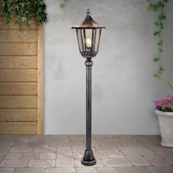   HERMINE kültéri lámpa, Klasszikus, ORION-Molecz-AL 11K/82514/A schwarz-silber (H1,16m)  