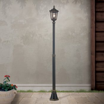   PUCHBERG kültéri lámpa, Klasszikus, ORION-Molecz-AL 11K/82506 schwarz-gold/rauch (1xE27) 