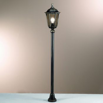   PUCHBERG kültéri lámpa, Klasszikus, ORION-Molecz-AL 11K/82576 schwarz-gold/rauch (2Teile)