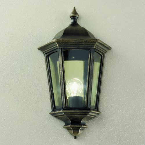 PUCHBERG kültéri lámpa, Klasszikus, ORION-Molecz-AL 11K/82505 schwarz-gold/rauch (1xE27) 