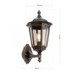 PUCHBERG kültéri lámpa, Klasszikus, ORION-Molecz-AL 11K/82570 schwarz-gold/rauch (1xE27) 